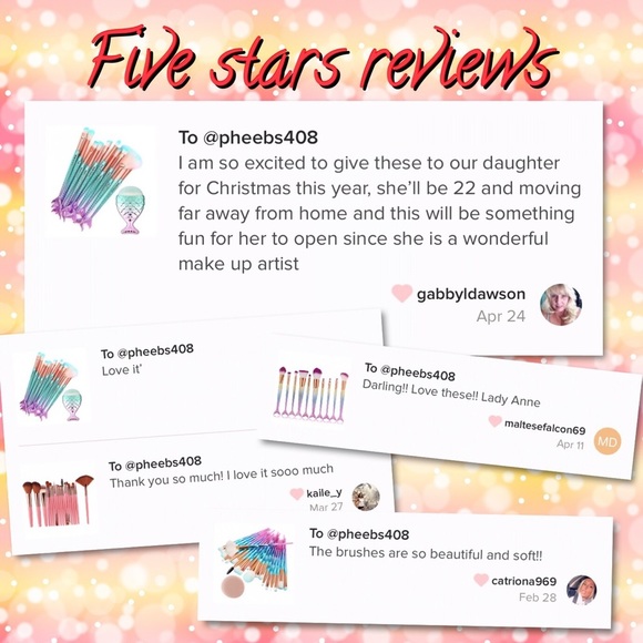 NEW Korean! 20pcs Diamond Makeup Brushes Set - Picture 4 of 4